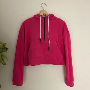 Forever 21 cropped fleece hoodie